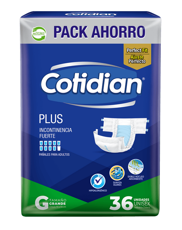 Pañal Adulto Cotidian Plus 36 un