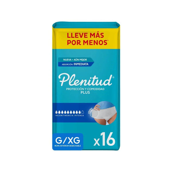 Ropa Interior Desechable Plenitud 16 un