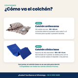 Cama Eléctrica 3 pos+ Colchón + Antiescaras Estándar – Promsa Promsa