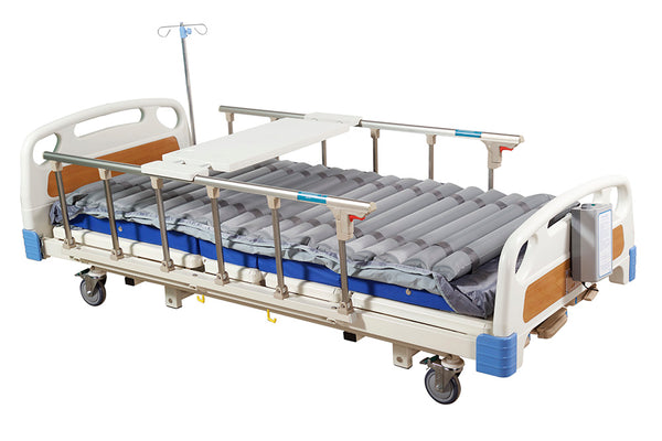 Cama Manual 3 Posiciones + Colchón + Antiescaras Tubular + Mesa - Promsa
