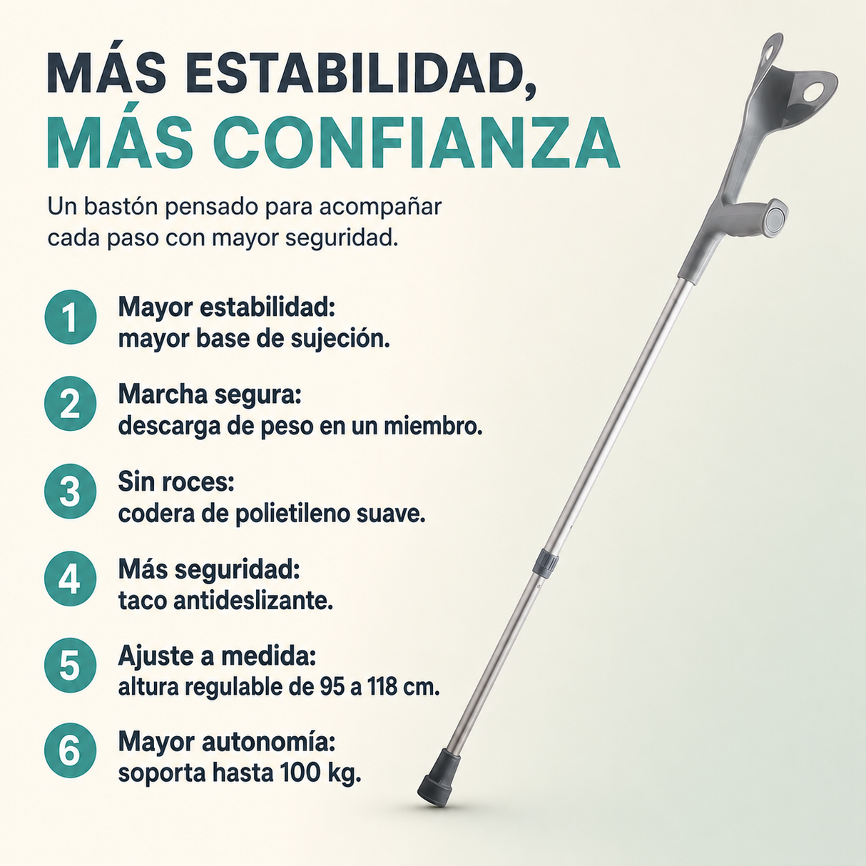 BASTÓN CODERA FIJA Promsa