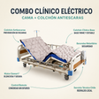Cama Eléctrica 3 pos+ Colchón + Antiescaras Estándar – Promsa Promsa